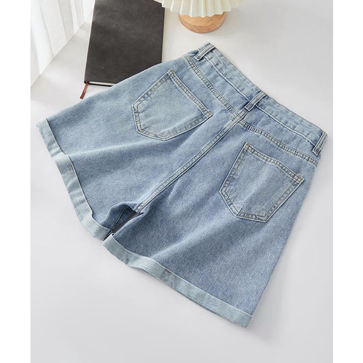 デニムショートパンツレディース美脚短パン | SUNSHINE CLOSET | 詳細画像14 