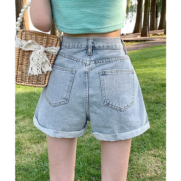 デニムショートパンツレディース美脚短パン | SUNSHINE CLOSET | 詳細画像5 