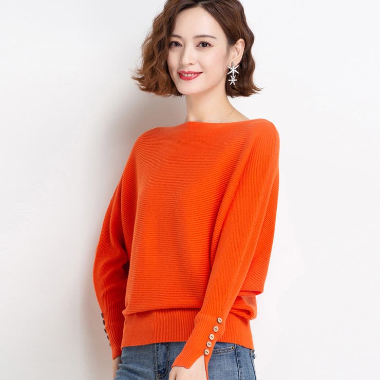 ボートネックドルマンニットトップス 上品 | SUNSHINE CLOSET | 詳細画像8 