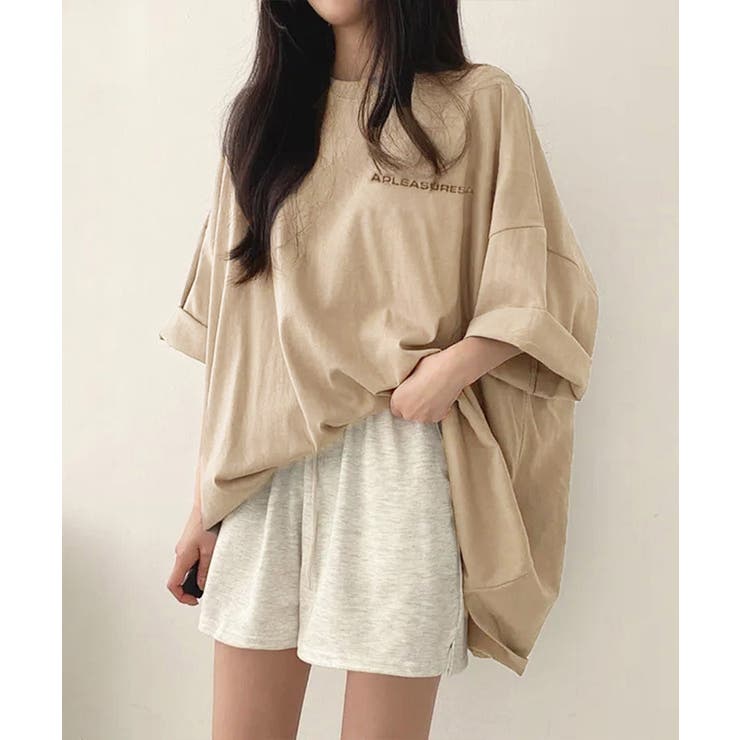 ロゴTシャツ ゆったり プルオーバー夏服 | SUNSHINE CLOSET | 詳細画像3 