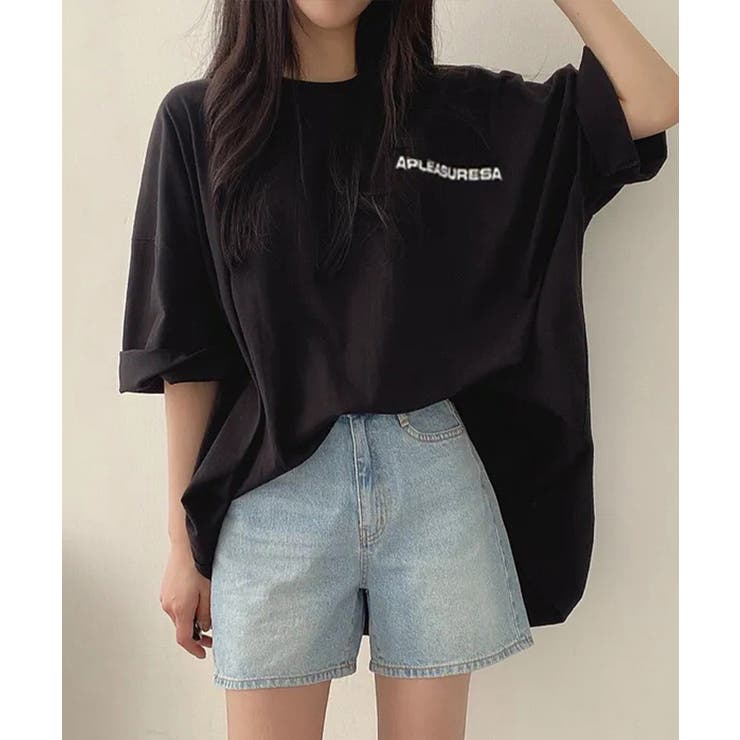 ロゴTシャツ ゆったり プルオーバー夏服 | SUNSHINE CLOSET | 詳細画像4 