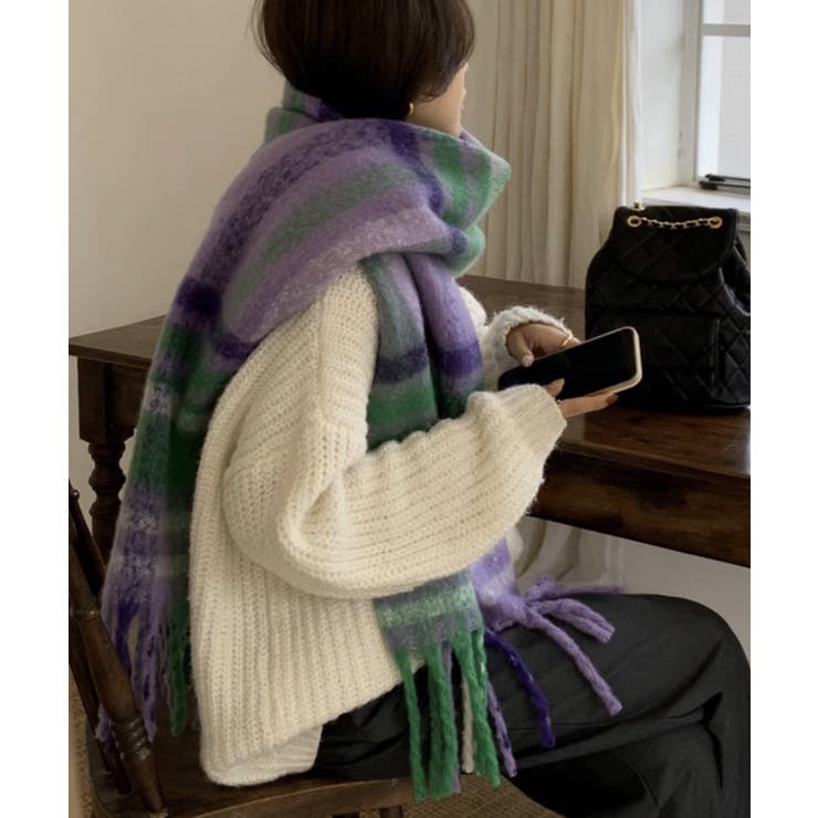 ボリュームマフラー大判 ふわふわマフラー | SUNSHINE CLOSET | 詳細画像4 