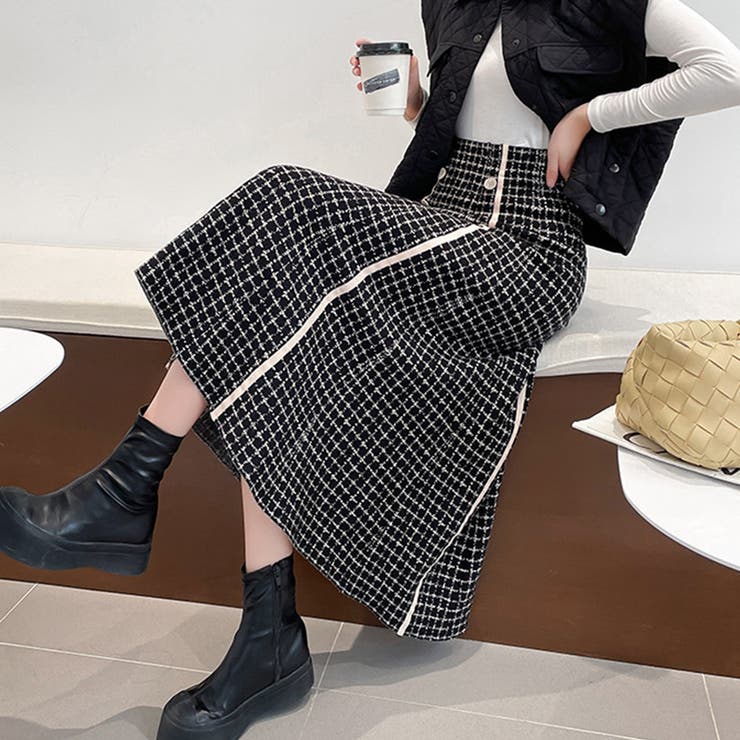 フレアスカートニットスカートハイウエスト | SUNSHINE CLOSET | 詳細画像5 