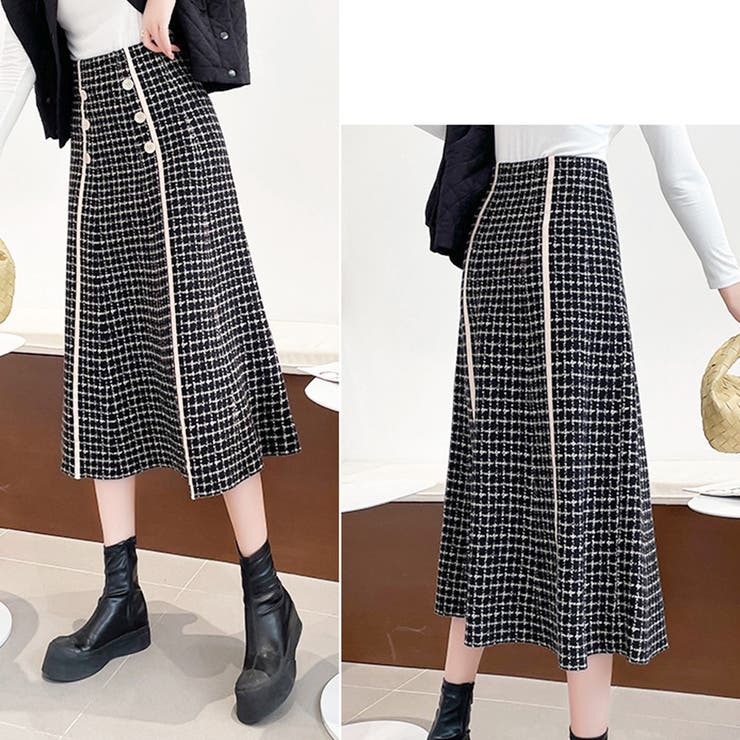 フレアスカートニットスカートハイウエスト | SUNSHINE CLOSET | 詳細画像6 