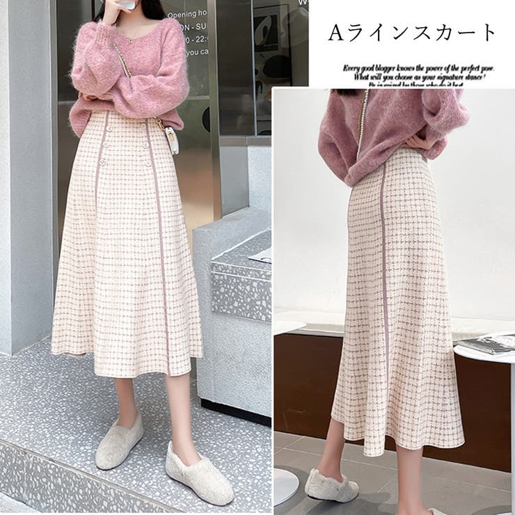 フレアスカートニットスカートハイウエスト | SUNSHINE CLOSET | 詳細画像8 