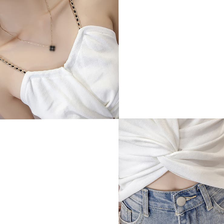 ニットキャミソール オフショルダー 夏 | SUNSHINE CLOSET | 詳細画像8 