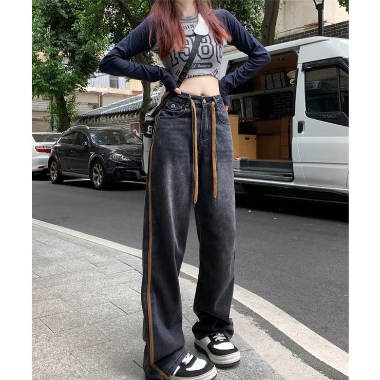 デニムパンツ 長ズボンハイウエスト美脚 | SUNSHINE CLOSET | 詳細画像4 