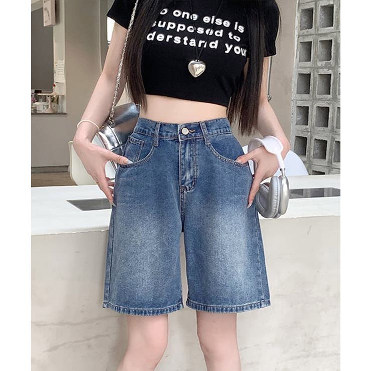 デニムショートパンツ ハイウエスト美脚夏 | SUNSHINE CLOSET | 詳細画像1 