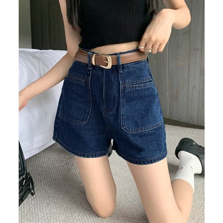 デニムショートパンツ ハイウエスト美脚夏 | SUNSHINE CLOSET | 詳細画像2 