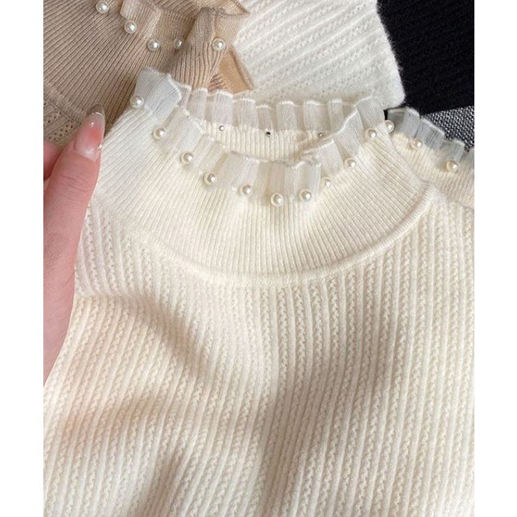 メロウフリルニットトップス レディース 大人上品 | SUNSHINE CLOSET | 詳細画像18 