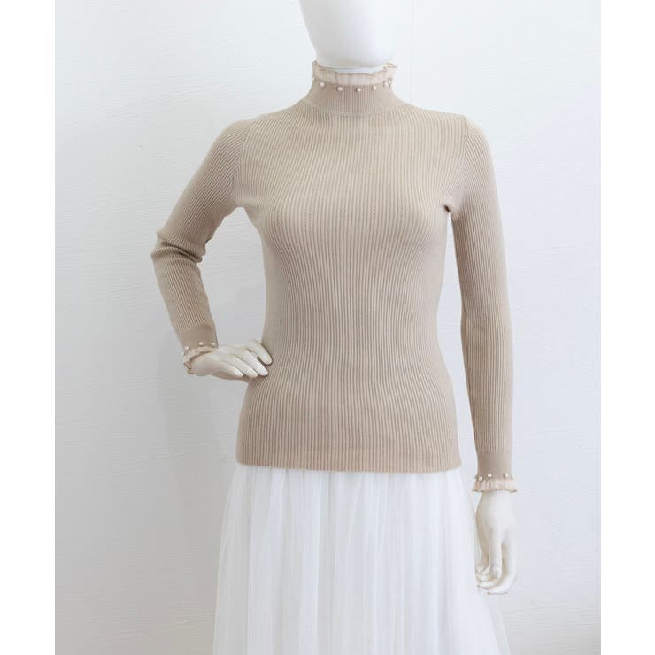 メロウフリルニットトップス レディース 大人上品 | SUNSHINE CLOSET | 詳細画像20 