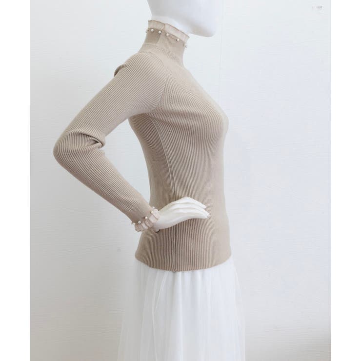 メロウフリルニットトップス レディース 大人上品 | SUNSHINE CLOSET | 詳細画像21 