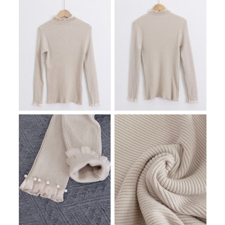 メロウフリルニットトップス レディース 大人上品 | SUNSHINE CLOSET | 詳細画像23 