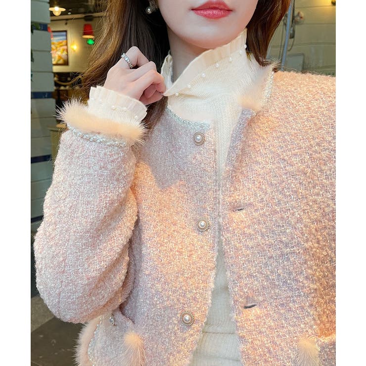 メロウフリルニットトップス レディース 大人上品 | SUNSHINE CLOSET | 詳細画像3 