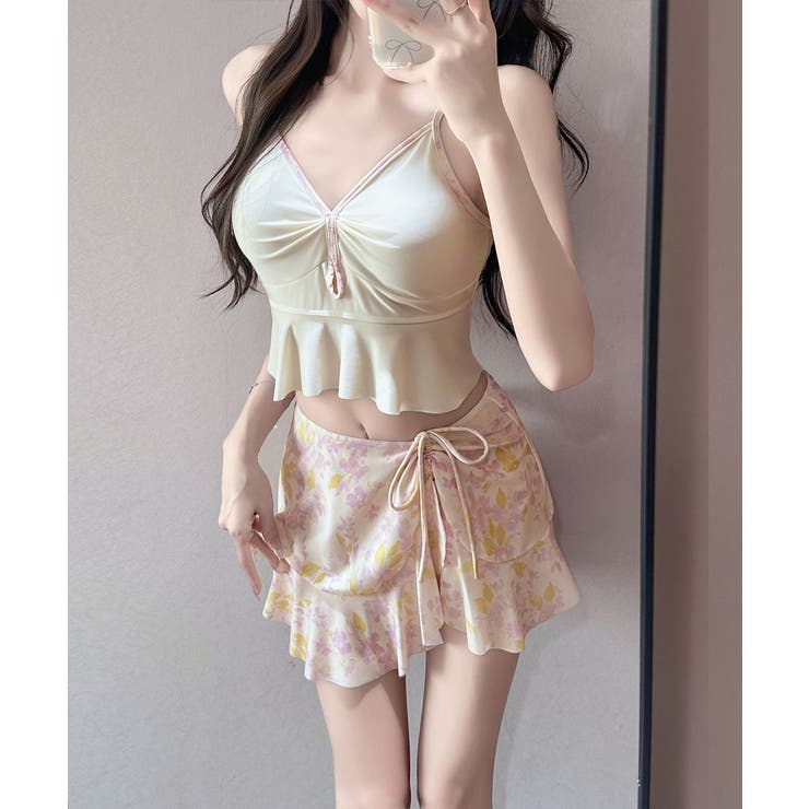 フレアスカートスイムウェア 体型カバー 韓国風水着 | SUNSHINE CLOSET | 詳細画像2 