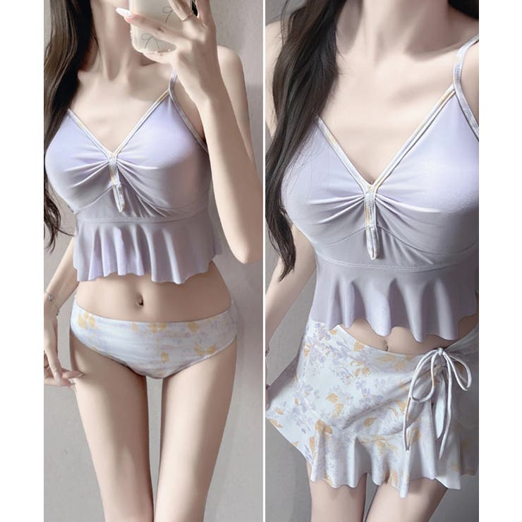 フレアスカートスイムウェア 体型カバー 韓国風水着 | SUNSHINE CLOSET | 詳細画像7 