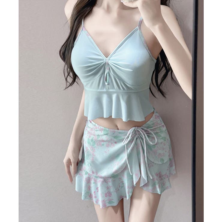 フレアスカートスイムウェア 体型カバー 韓国風水着 | SUNSHINE CLOSET | 詳細画像8 