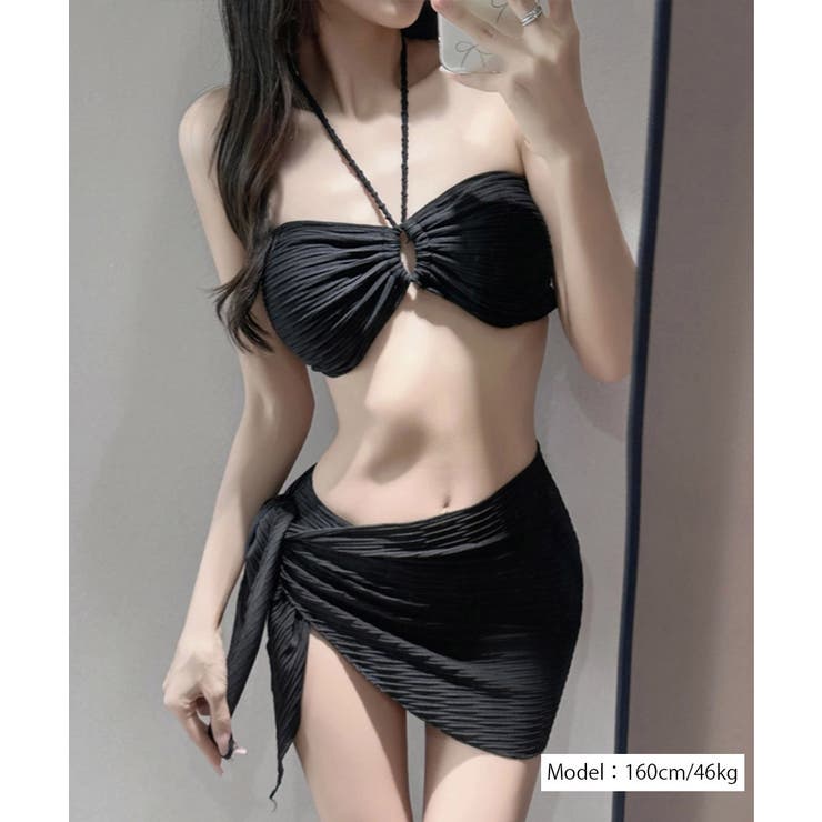 バンドゥビキニ ホルターネック 体型カバーパレオ付き水着 | SUNSHINE CLOSET | 詳細画像2 