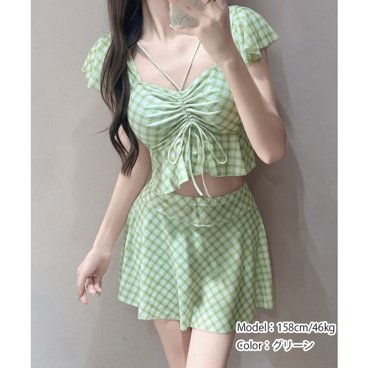 体型カバー水着 レディース スイムウェア上下セット | SUNSHINE CLOSET | 詳細画像11 