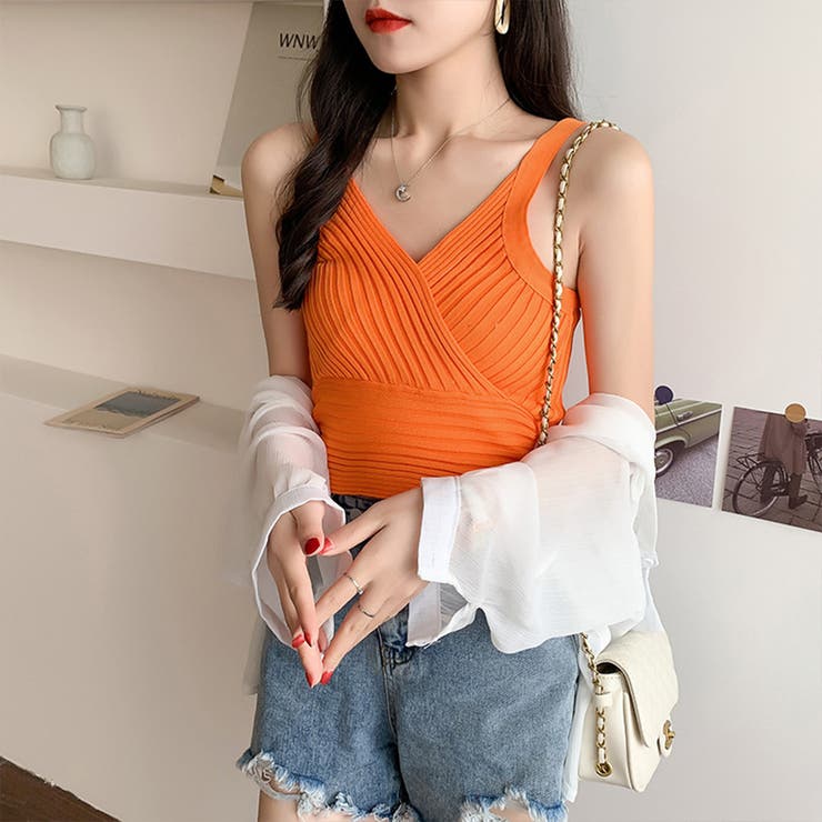 ニットタンクトップ トップス ショート丈 | SUNSHINE CLOSET | 詳細画像12 