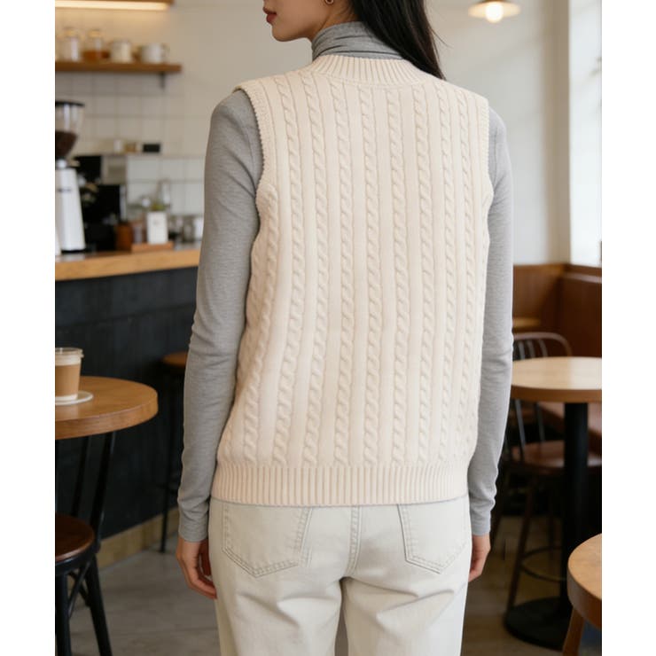 体型カバー レイヤードベスト レディース | SUNSHINE CLOSET | 詳細画像12 