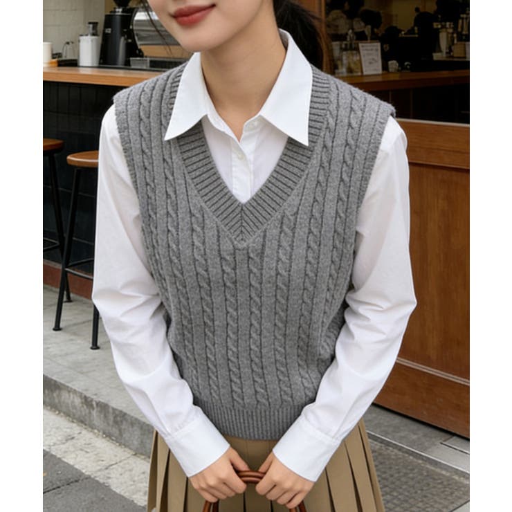 体型カバー レイヤードベスト レディース | SUNSHINE CLOSET | 詳細画像13 