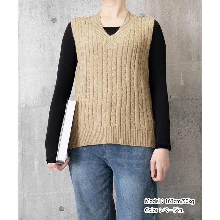 体型カバー レイヤードベスト レディース | SUNSHINE CLOSET | 詳細画像16 