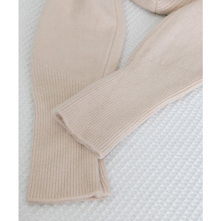 ニットジップパーカー フード付きニットカーデ 長袖ニットトップス | SUNSHINE CLOSET | 詳細画像16 