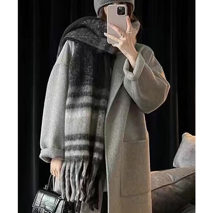 フリンジマフラー大判ストールリバーシブル | SUNSHINE CLOSET | 詳細画像5 