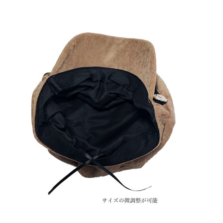ADJUSTABLE COSTUME キャスケット ブラウン系 レザー キャスケット