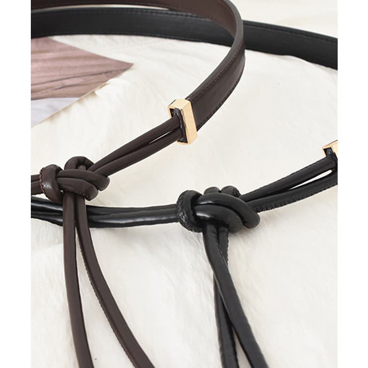 細ベルト ウエストマーク合皮ロープベルト | SUNSHINE CLOSET | 詳細画像7 