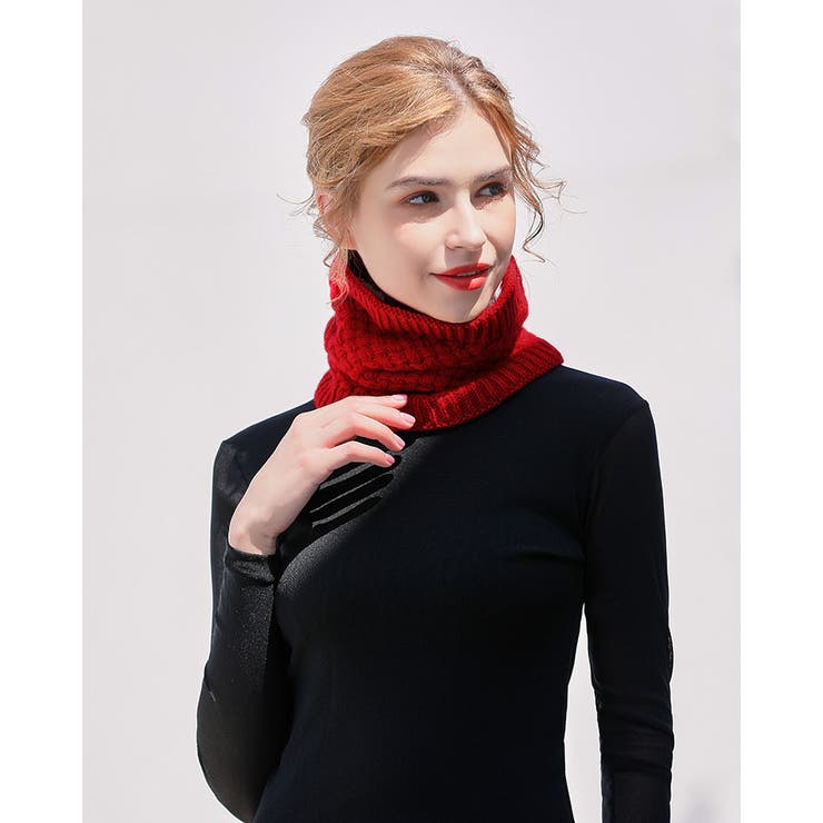 ワインレッド | マフラー ニット ふわふわ | SUNSHINE CLOSET