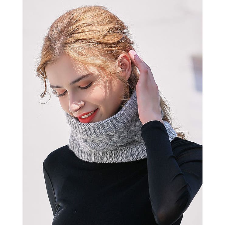 グレー | マフラー ニット ふわふわ | SUNSHINE CLOSET