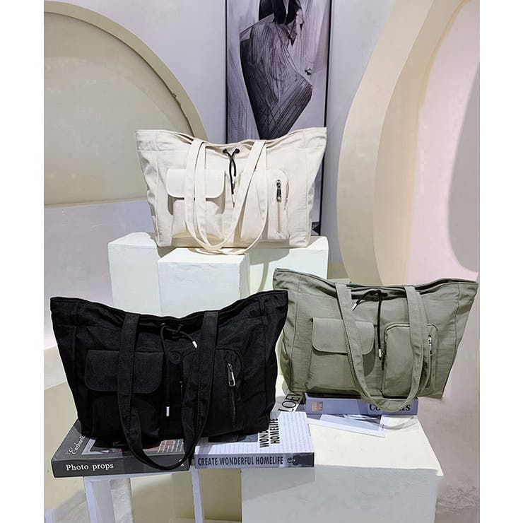 ナイロン巾着バッグ トートバッグ 大容量 | SUNSHINE CLOSET | 詳細画像12 