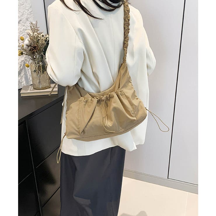 ショルダーバッグギャザーナイロンバッグ | SUNSHINE CLOSET | 詳細画像10 