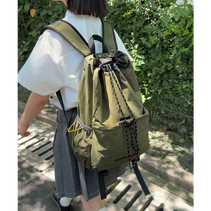 韓国風アウトドアナイロンバッグ軽量通勤通学リュックサック カジュアルナップサック… | SUNSHINE CLOSET | 詳細画像11 