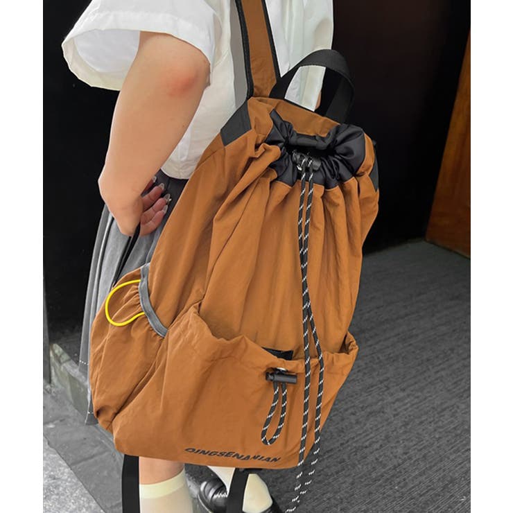 韓国風アウトドアナイロンバッグ軽量通勤通学リュックサック カジュアルナップサック… | SUNSHINE CLOSET | 詳細画像15 