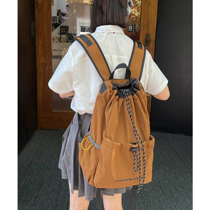 韓国風アウトドアナイロンバッグ軽量通勤通学リュックサック カジュアルナップサック… | SUNSHINE CLOSET | 詳細画像16 