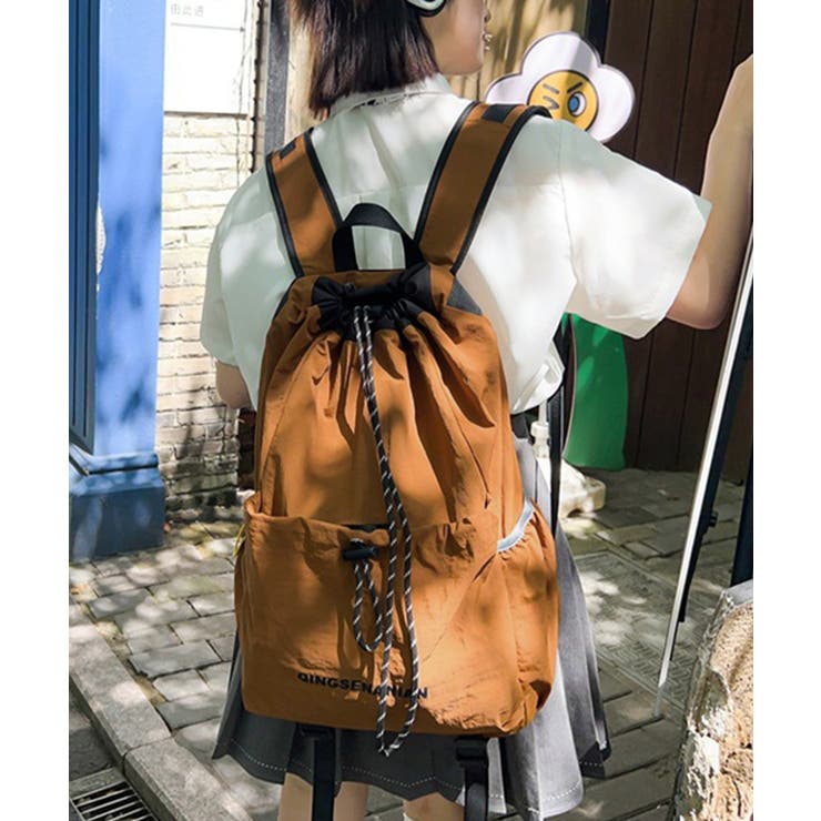 韓国風アウトドアナイロンバッグ軽量通勤通学リュックサック カジュアルナップサック… | SUNSHINE CLOSET | 詳細画像17 