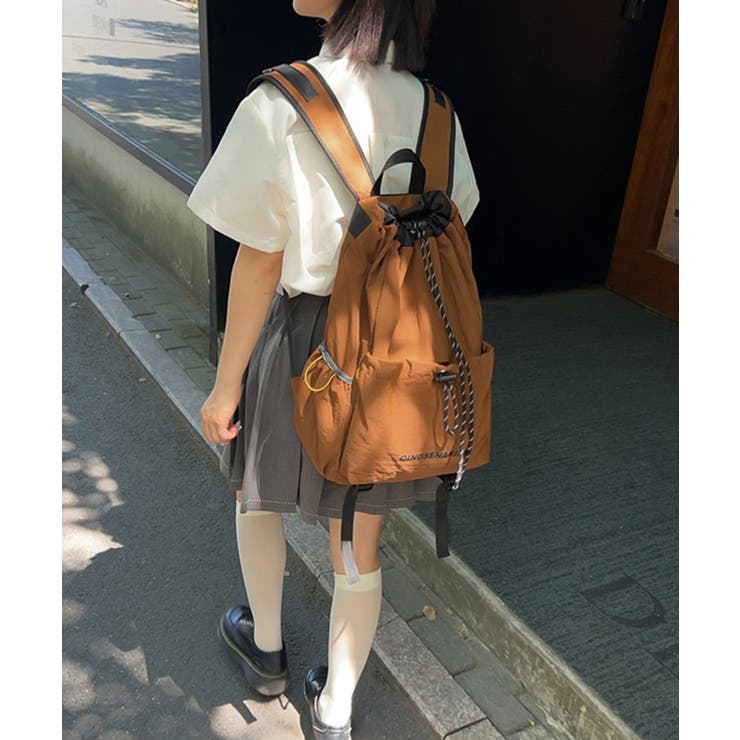 韓国風アウトドアナイロンバッグ軽量通勤通学リュックサック カジュアルナップサック… | SUNSHINE CLOSET | 詳細画像18 