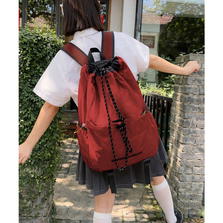 韓国風アウトドアナイロンバッグ軽量通勤通学リュックサック カジュアルナップサック… | SUNSHINE CLOSET | 詳細画像21 