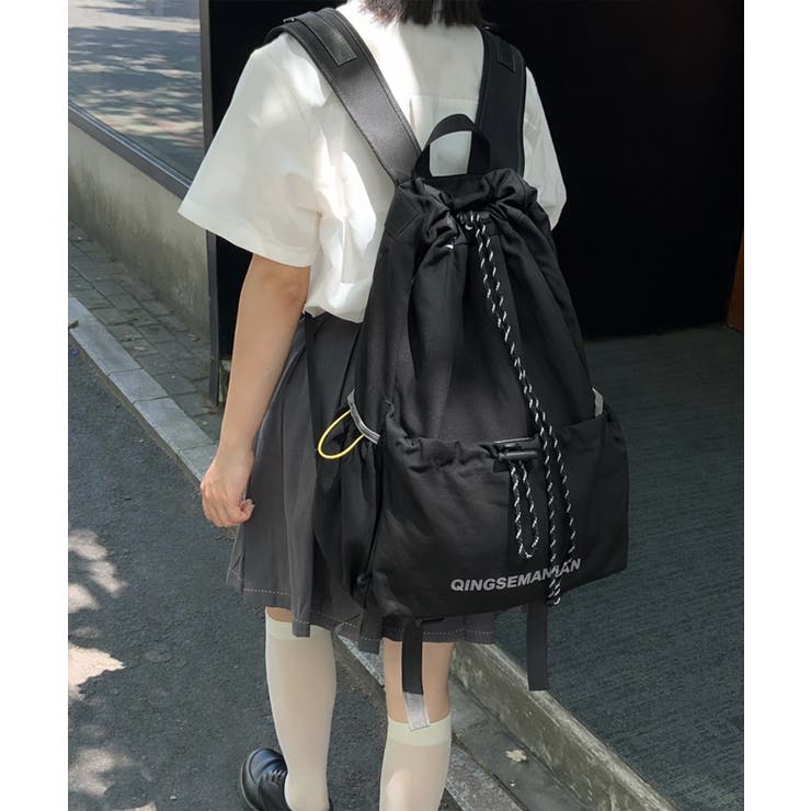 韓国風アウトドアナイロンバッグ軽量通勤通学リュックサック カジュアルナップサック… | SUNSHINE CLOSET | 詳細画像7 