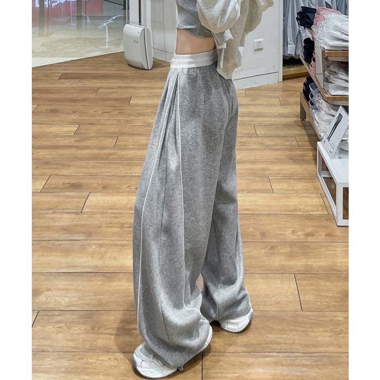 レディースサイドラインルーズパンツ Y2Kイージーパンツ ヒップホップダンス衣装 | SUNSHINE CLOSET | 詳細画像6 