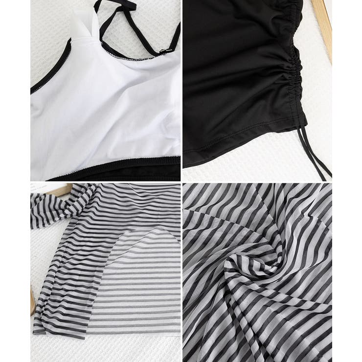 レディース水着三点セット 体型カバー水着 | SUNSHINE CLOSET | 詳細画像16 