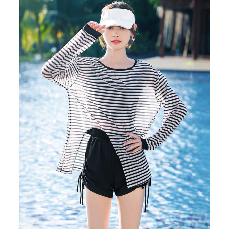 レディース水着三点セット 体型カバー水着 | SUNSHINE CLOSET | 詳細画像2 