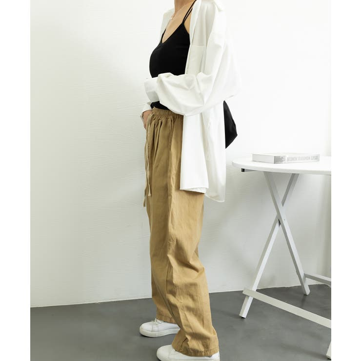 ワイドパンツ レディースキャロットパンツ[品番：AGCW0005768