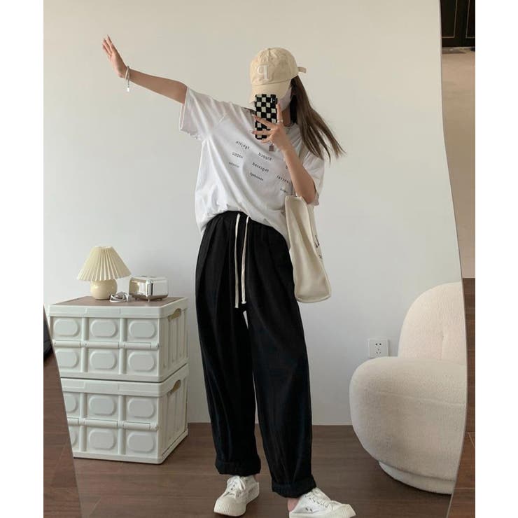 ワイドパンツ レディースキャロットパンツ[品番：AGCW0005768
