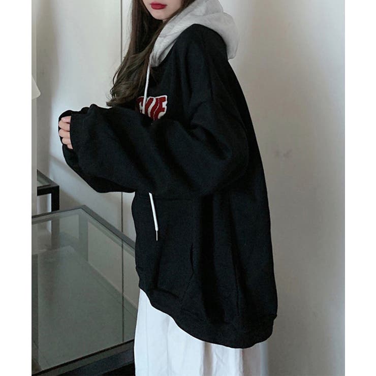 BF風パーカー ゆったり裏起毛フーディー | SUNSHINE CLOSET | 詳細画像2 