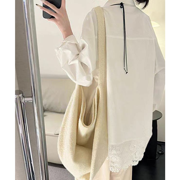 レース切替シャツブラウス長袖シャツ韓国風 | SUNSHINE CLOSET | 詳細画像10 