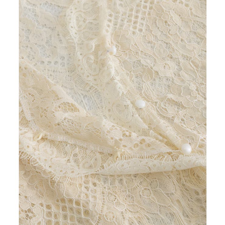 総レースブラウスVネックシースルーシャツ | SUNSHINE CLOSET | 詳細画像21 